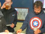 Click to view big image Liam Sutcliffe takes a quick slurp<br>Martin Connor looking pensive